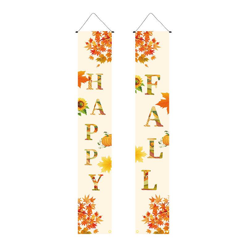Thanksgiving 2026 Autumn Harvest Hanging Banner for Doorway Decor