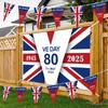 VE Day 80th Bunting Banner 80 Years Victory In Europe Bunting Flag Anniversary