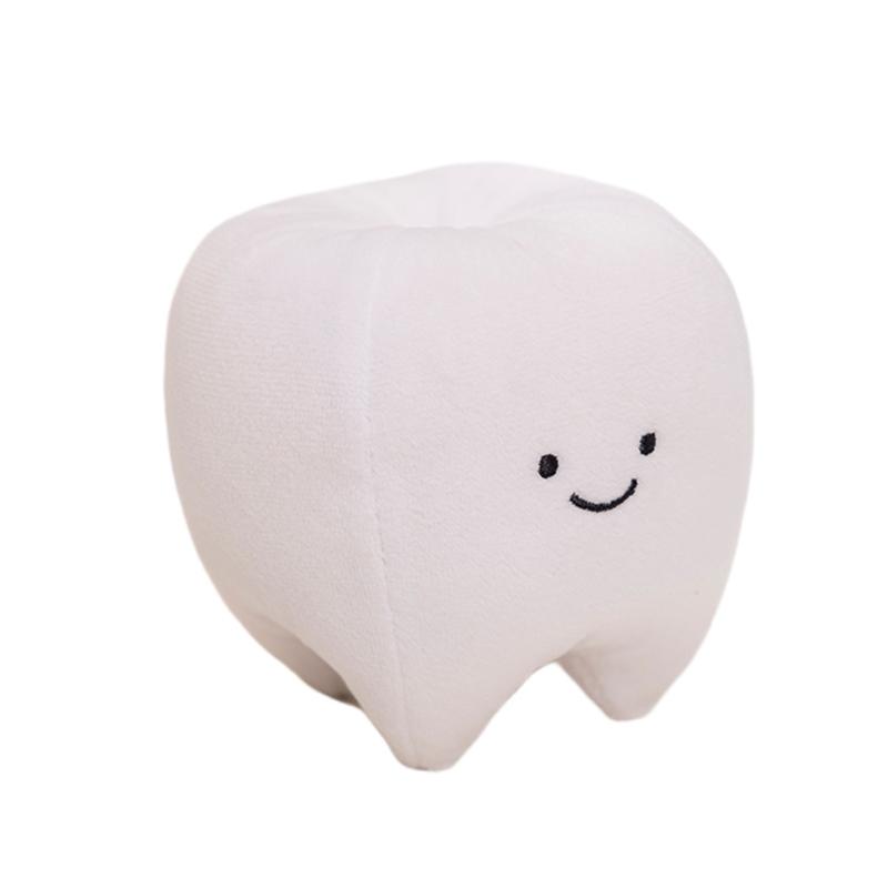 Cute Oral Plush Humanoid Toy White Tooth Toothpaste Toothbrush Smiling Plushie Home Decor Prop Gift