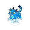 Blue Cat Transparent Double-Sided Acrylic Desktop Ornament