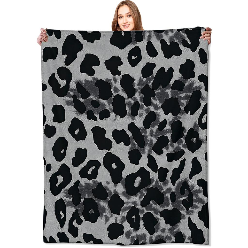Leopard Print Flannel Blanket Digital Print Blanket Student Blanket Sofa Blanket