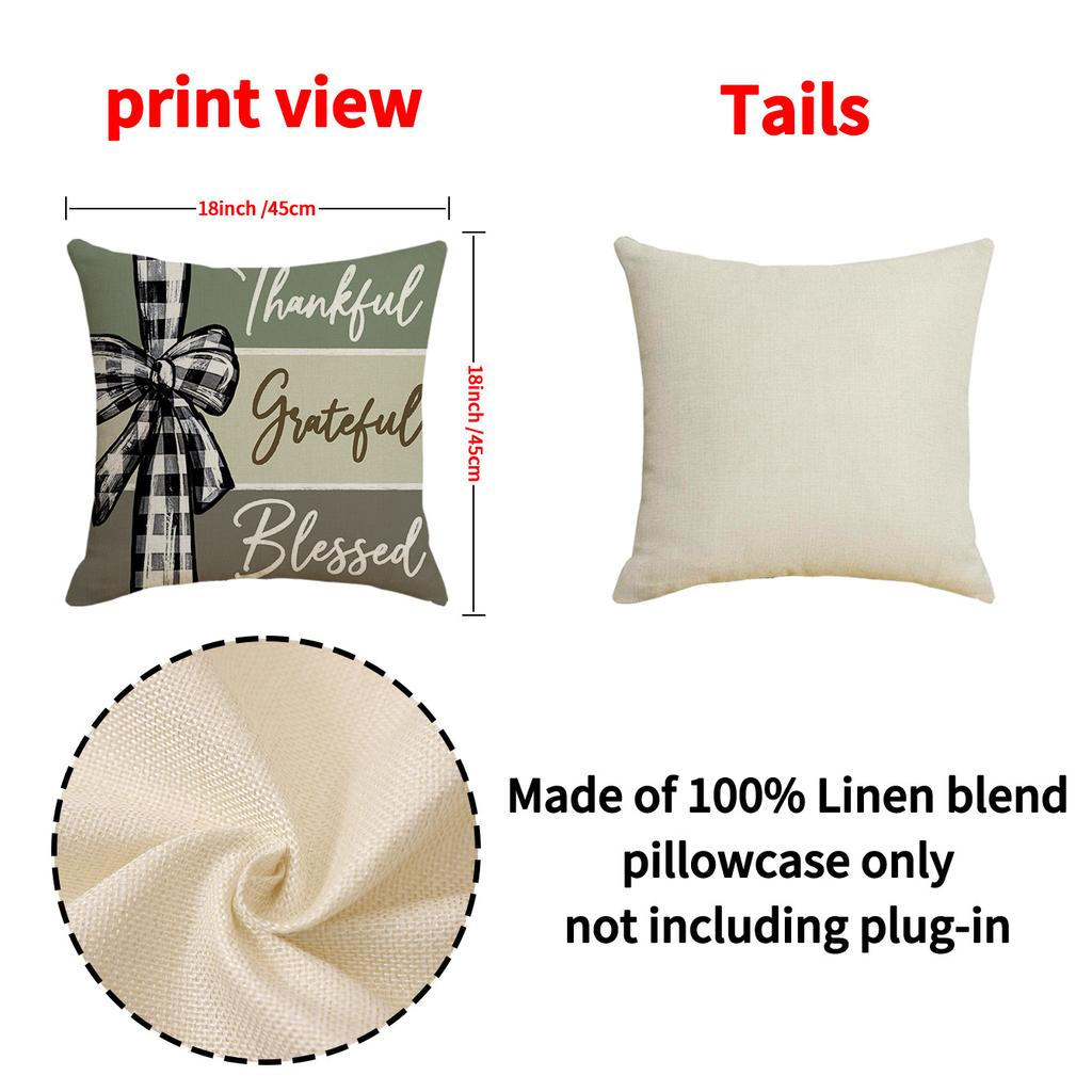 Herbst Neu Kürbis Kissenbezug Wohnzimmer Dekoration Leinen Druck Kissenbezug Thanksgiving Sofakissen