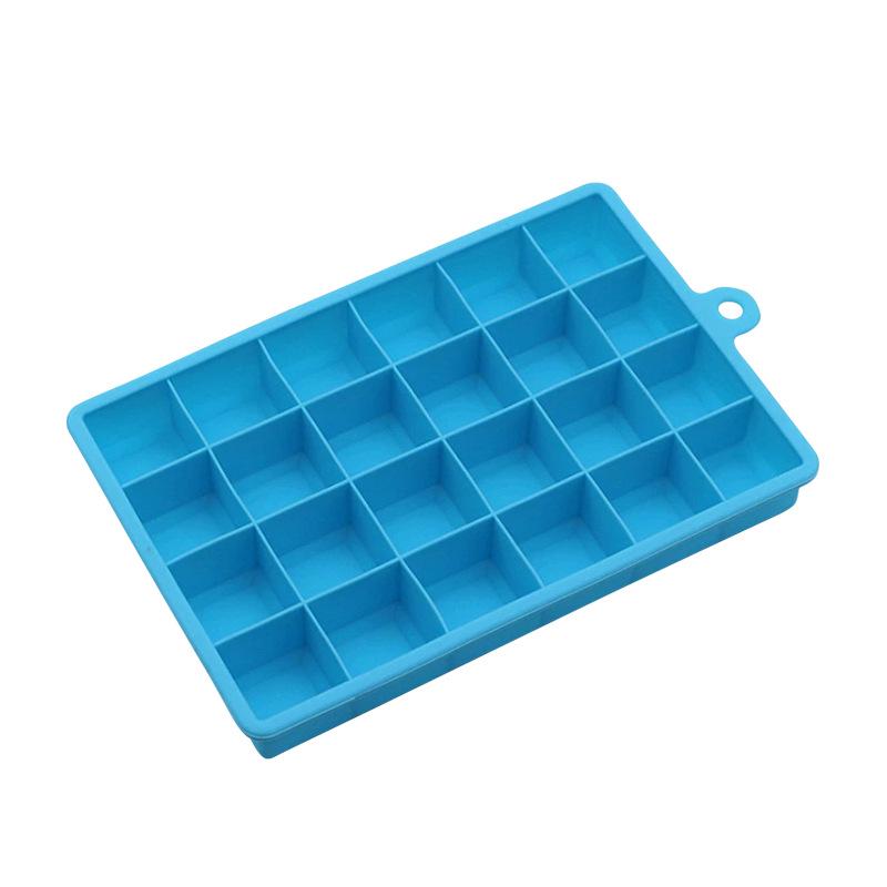 Silicone Ice Cube Tray with Lid - 15 & 24-Grid Mold for Drinks