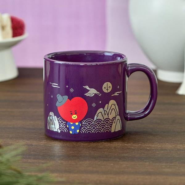 BT21 TATA Premium K Edition Mother-of-Pearl Graphic Mug 320ml - BTS V Character Ceramic Cup