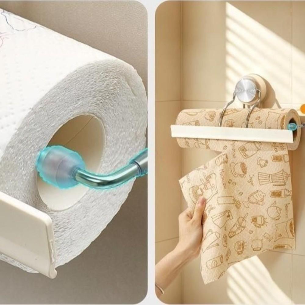 Automatic Paper Locking Paper Towel Holder No Drilling Installation Paper Roll Holder Kitchen Use