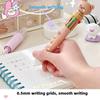 Cute Little Bear with High Appearance, Press Type Neutral Pen, Ten Color Ballpoint Pen, Colorful Pen, Multi-color Pen