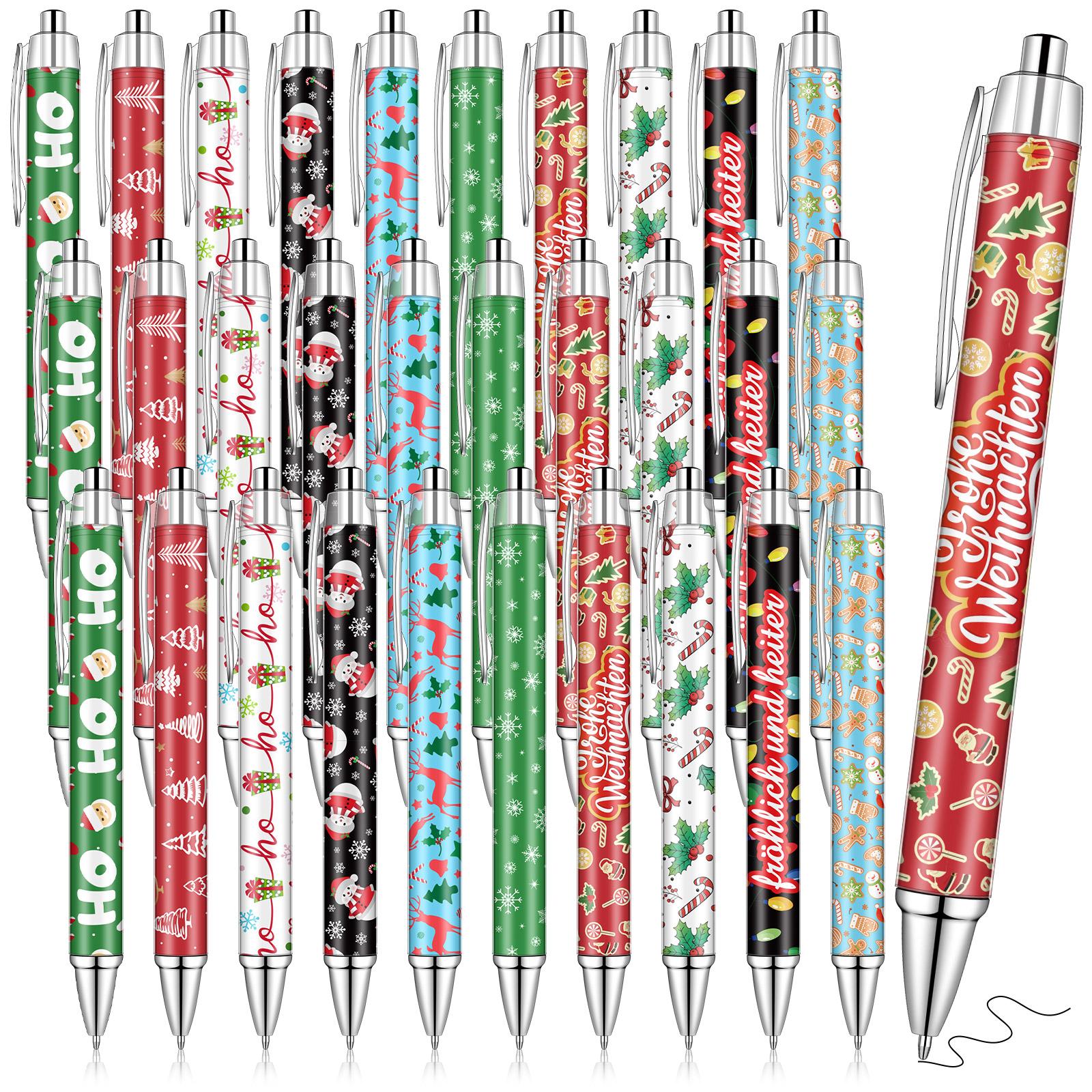 

Набор из 30 рождественских шариковых ручек Рождественские шариковые ручки Забавные выдвижные шариковые ручки Рождественские подарки Подарок-благодарность Пар 1