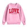 Kinder Freizeit Rundhals Bedruckter Pullover Langarm Kapuzen-Sweatshirt Oberteil
