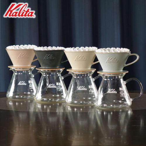 Kalita Coffee Dripper, Mino Ware, Excellent Heat Retention, Ceramic, 1-2 Person, DACHI & KalitaMI 155, Sand Brown #01103, Wave Series, Made in Japan,