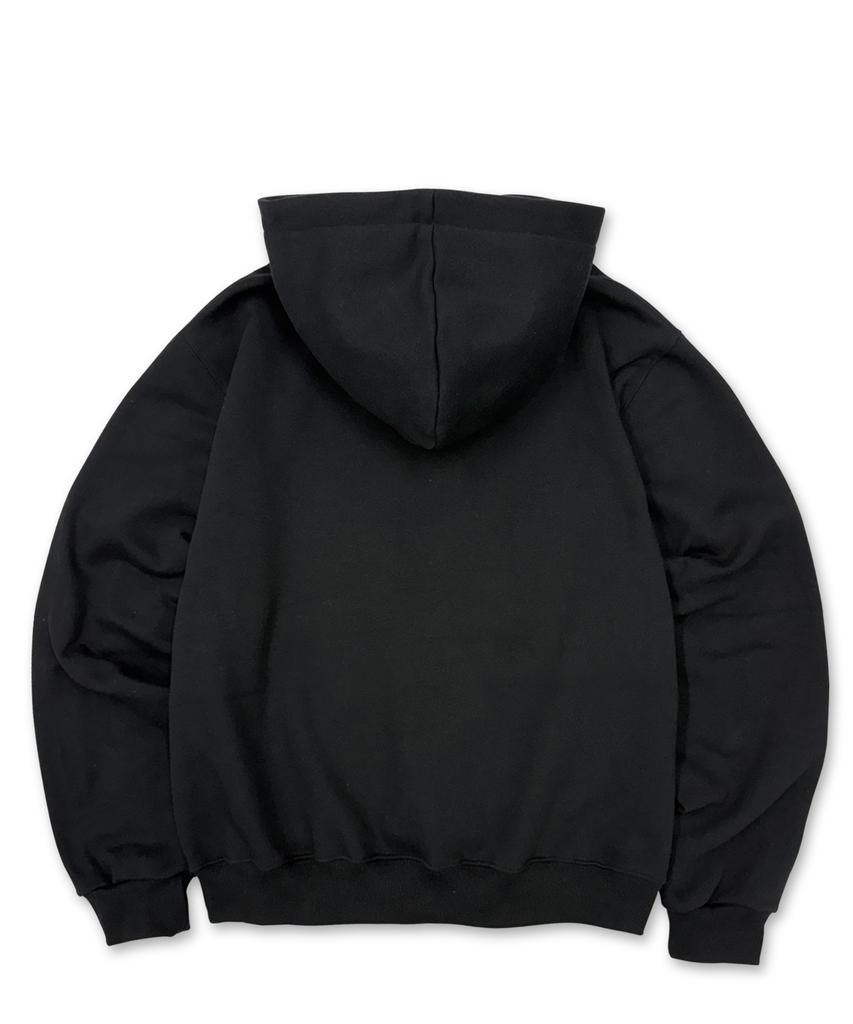 [Fleece-Lined] Silver Dcrstar Oversized Hoodie Black