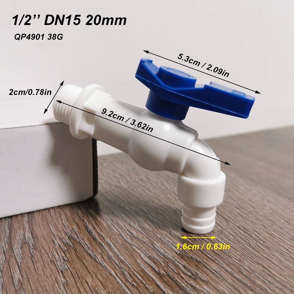 10Pcs IBC Tank Tap Adapter Valve S60X6 Coarse Thread Garden Quick Connect Faucet 1/2 3/4" Male Tank Tap Accessory Fitting