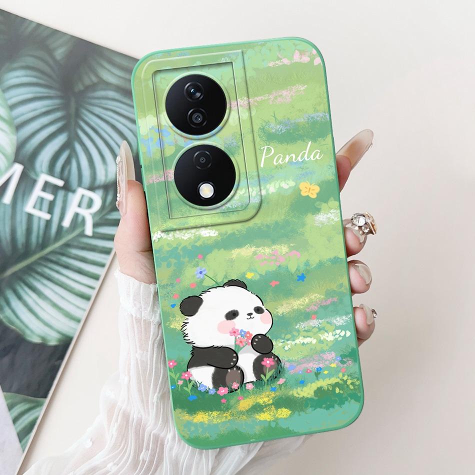 For Honor X7b Cute Panda Rabbit Cartoon Case HonorX7b X 7B 4G CLK-LX1 LX2 LX3 Camera Protective Soft Silicone Phone Cases