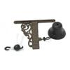 1pc Nordic Style Vintage Brown Metal Iron Door Bell Wall Mounted Welcome Cast  Wireless DoorBell Porch Garden Decoration