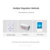 New Cream Style Bedroom 360 degree Shake Head Electric Fan Ceiling Light Intelligent Dimmable Children's Room Ceiling Fan Lamp 52 * 20cm