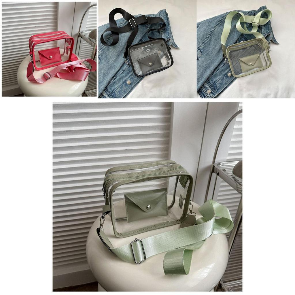 Unique Design Minimalist Shoulder Bag Trendy Street Style Pvc Crossbody Bag