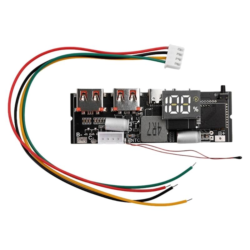 18650 Quick Charging Power Module Circuit Board Support Bidirectional Type C PD65W 100W Efficient Mobile Power Solution