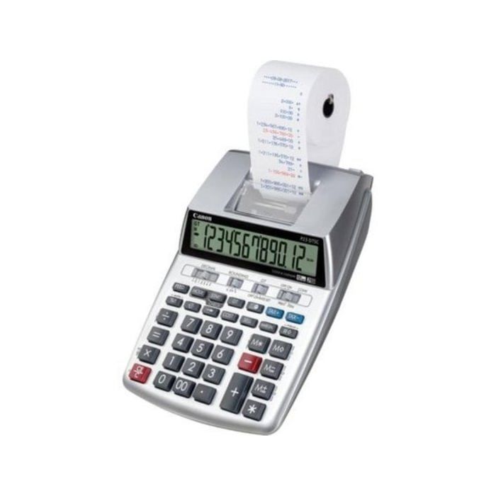 Calculatrice imprimante - CANON - P23-DTSC - 12 chiffres - Grand écran LCD - Portable bicolore