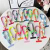 Lindo cordón para teléfono móvil, adorno colgante, se puede llevar, cuerda torcida, colgante antipérdida, correas de muñeca cortas resistentes de moda
