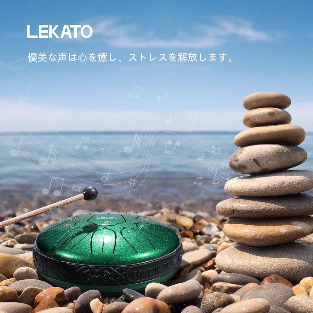 Tongue Drum Slit Drum 11 Notes 6 Inches with Storage Bag Musical Instrument Percussion Instrument Yoga Meditation Zen Prayer Sheet Music Included