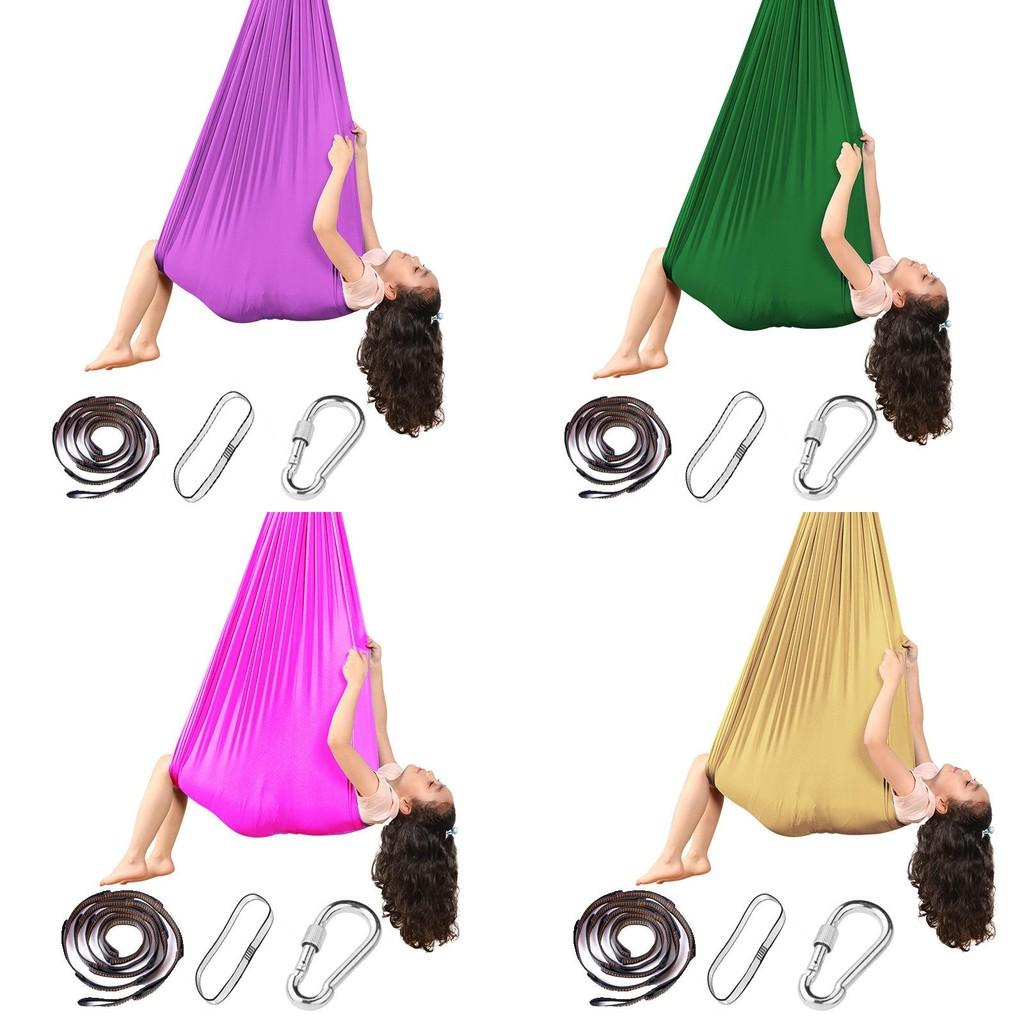 Premium Fabric Children's Hammock Swing For Indoor Outdoor Sensory Training Chair