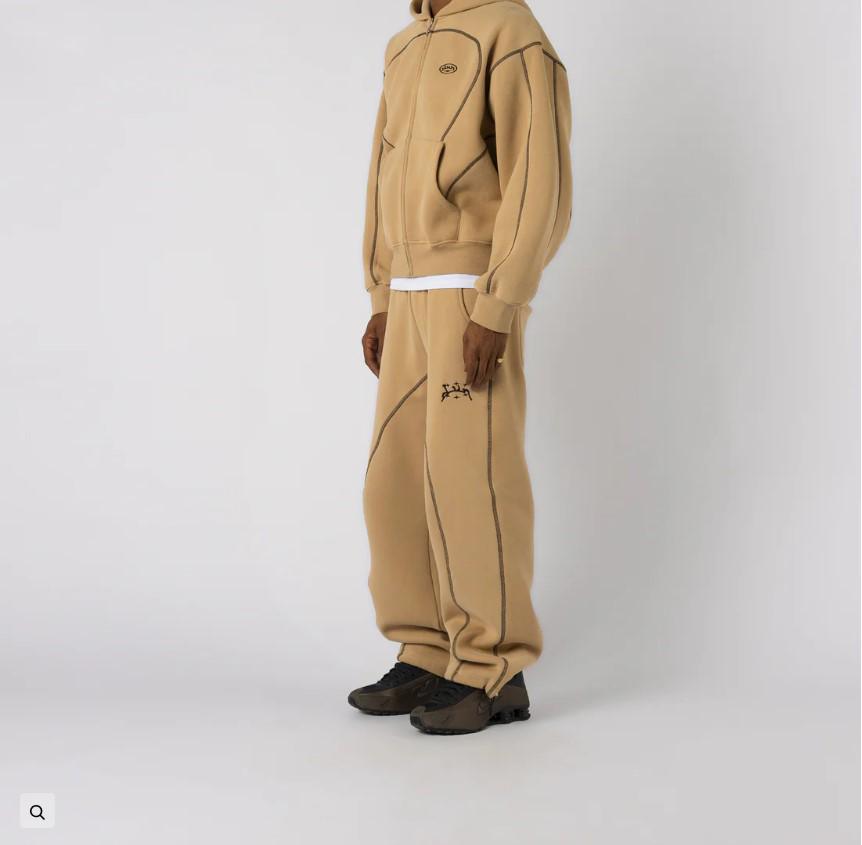 Trendiges Digitaldruck Unisex Streetwear Hoodie und Jogginghosen Set