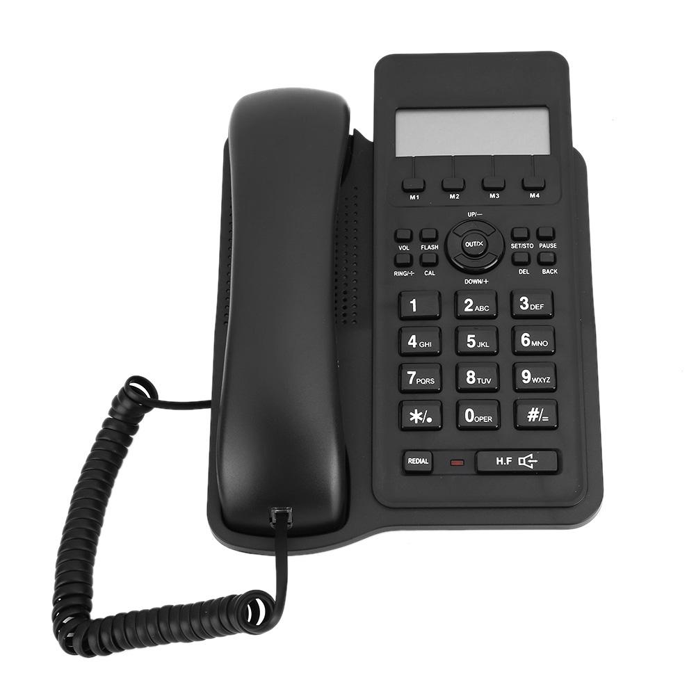 Kx T7712CID English Foreign Trade Landline Telephone (UK Telephone Line with Random Color)(Black )