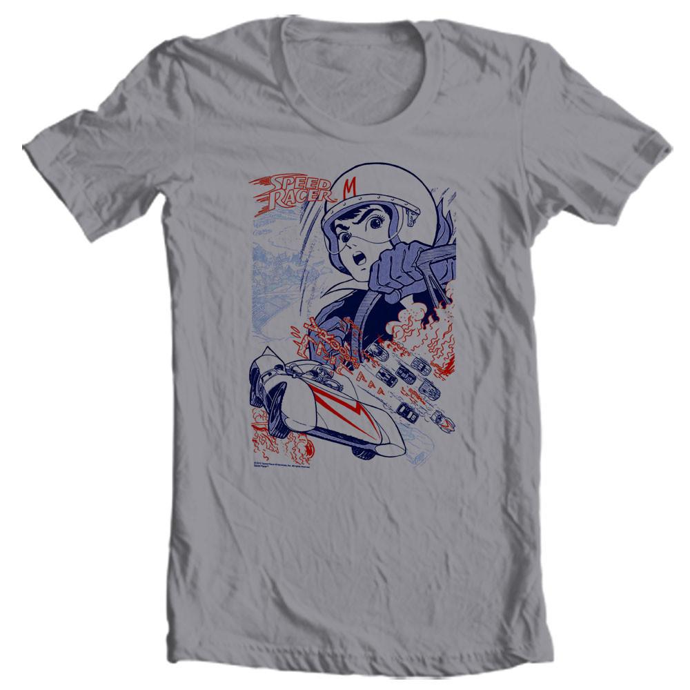 Speed Racer T-shirt retro design men s 100% cotton graphic tee SPD140 Unisex T-Shirt L
