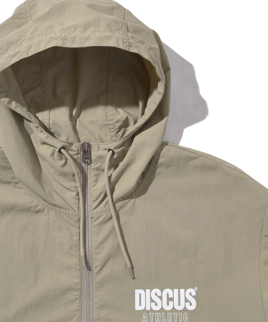 Discus Athletic Logo Anorak Jacket Sand Beige