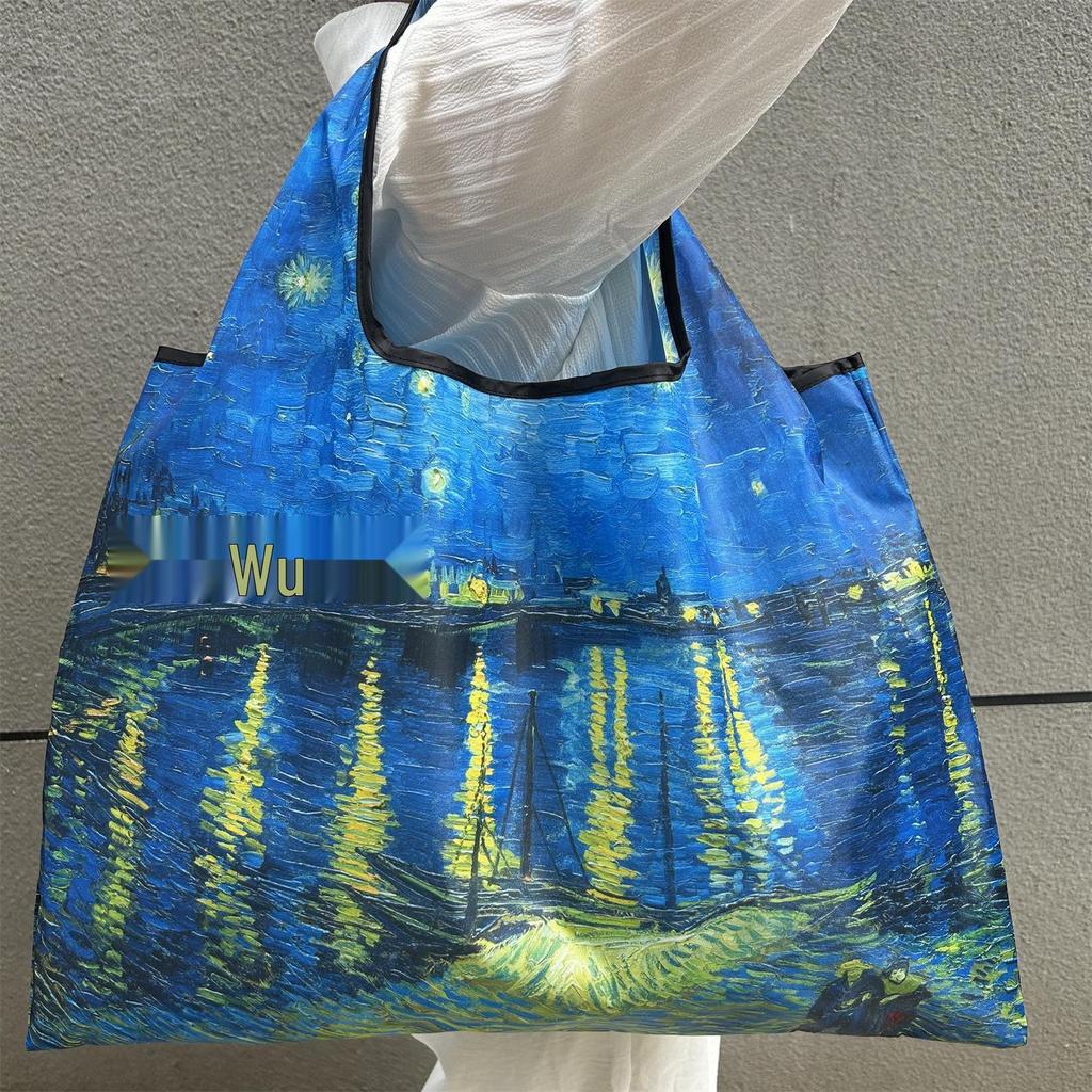 Miljøvennlig Sammenleggbar Skulderveske med Stor Kapasitet for Kvinner