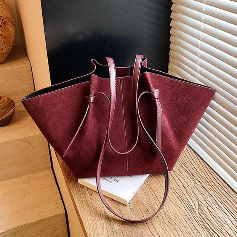 Retro Bag Women's Large-capacity New Autumn and Winter Versatile Single Shoulder Mother and Child Shopping Bag Commuter Tote Bag