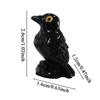 Miniatur Krähen Skulptur Halloween Harz Krähen Figur Ornament 50 Stück Escape Room Realistische Szenen Requisiten Dekoration Für Veranda