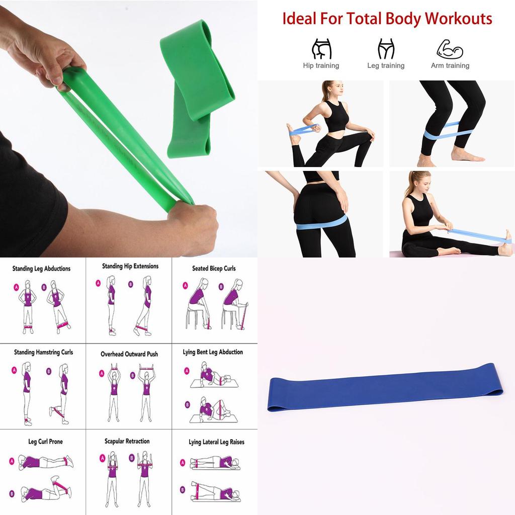 Anneau de Yoga en Latex Bande de Résistance Sangle Élastique de Résistance Fitness Entraînement Athlétique Résistance à la Traction Anneau Élastique Anneau de Traction