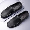 Summer Men'S Doudou Shoes Genuine Leather Cowhide Casual Shoes Soft Sole Soft Surface Leather Shoes Hollow Breathable Men'S Shoes Large Size