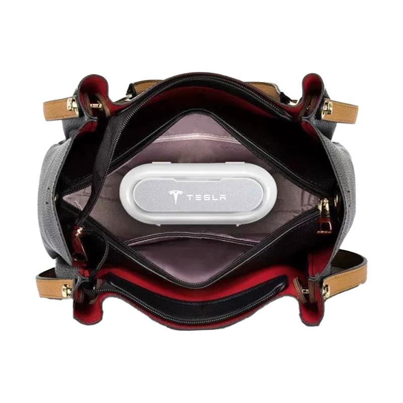 Car Sun Visor Glasses Storage Box Holder Organizer Car Accessories For Tesla Model 3 Model S Model X Model Y Roadster Bonina Coil