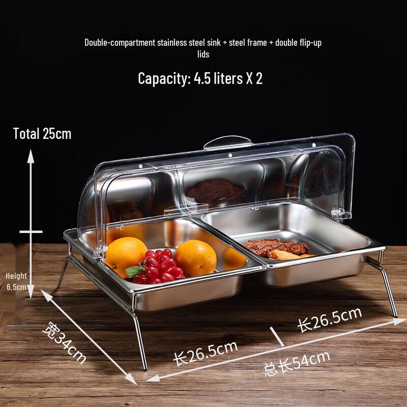 Kemeiruite Набор для демонстрации и сохранения блюд на фуршете из нержавеющей стали