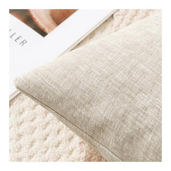 Otostar Cushion Cover 45x45cm 1 Piece Plain Stylish Cute Chenille Fabric Modern with Hidden Zipper for Interior Home Decoration Decorative Pillow