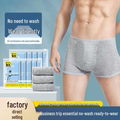 Herren Einweg-Boxershorts in Übergröße, steril - Reisefreundliche, waschfreie Square-Leg-Shorts
