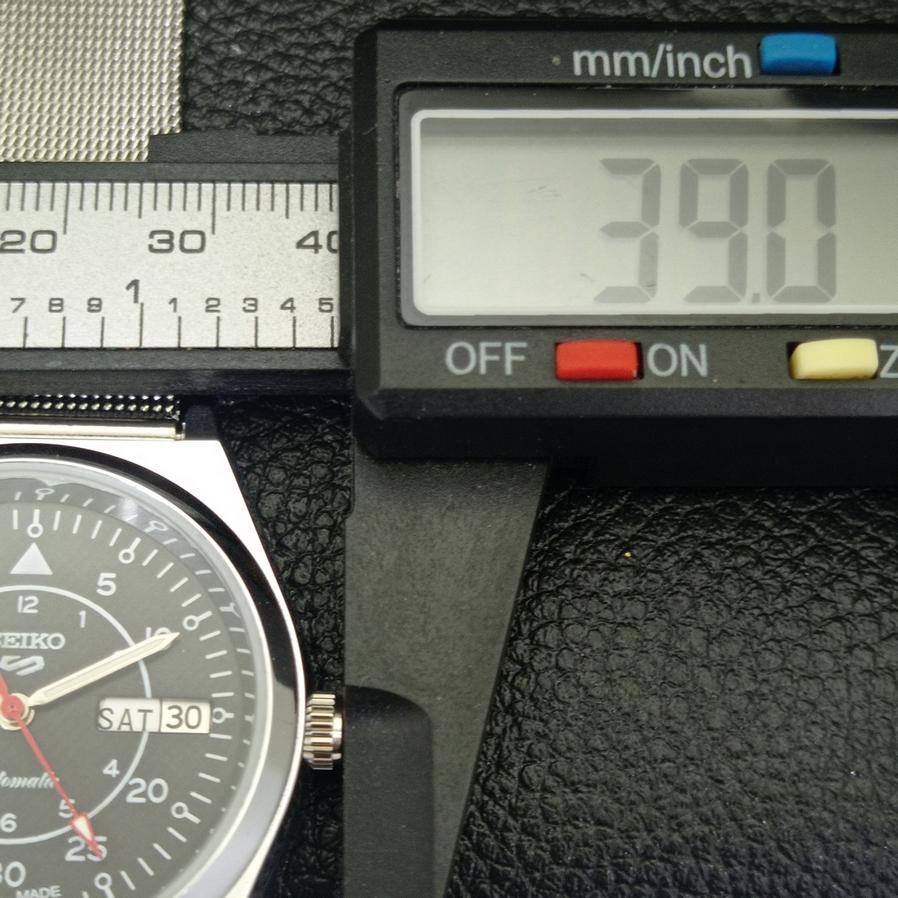 REFURBISHED VINTAGE SEIKO 5 AUTO 6309A JAPAN MENS BLACK WATCH 571b-a266352-10