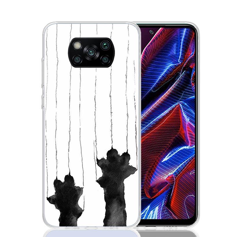 Cat Footprint Funny Paw Cute Phone Case For Xiaomi Poco F7 Ultra X7 X6 Pro X5 Redmi 15 15C 13 13C 12 12C 10 10A 10C 9 9A 9C 9T S