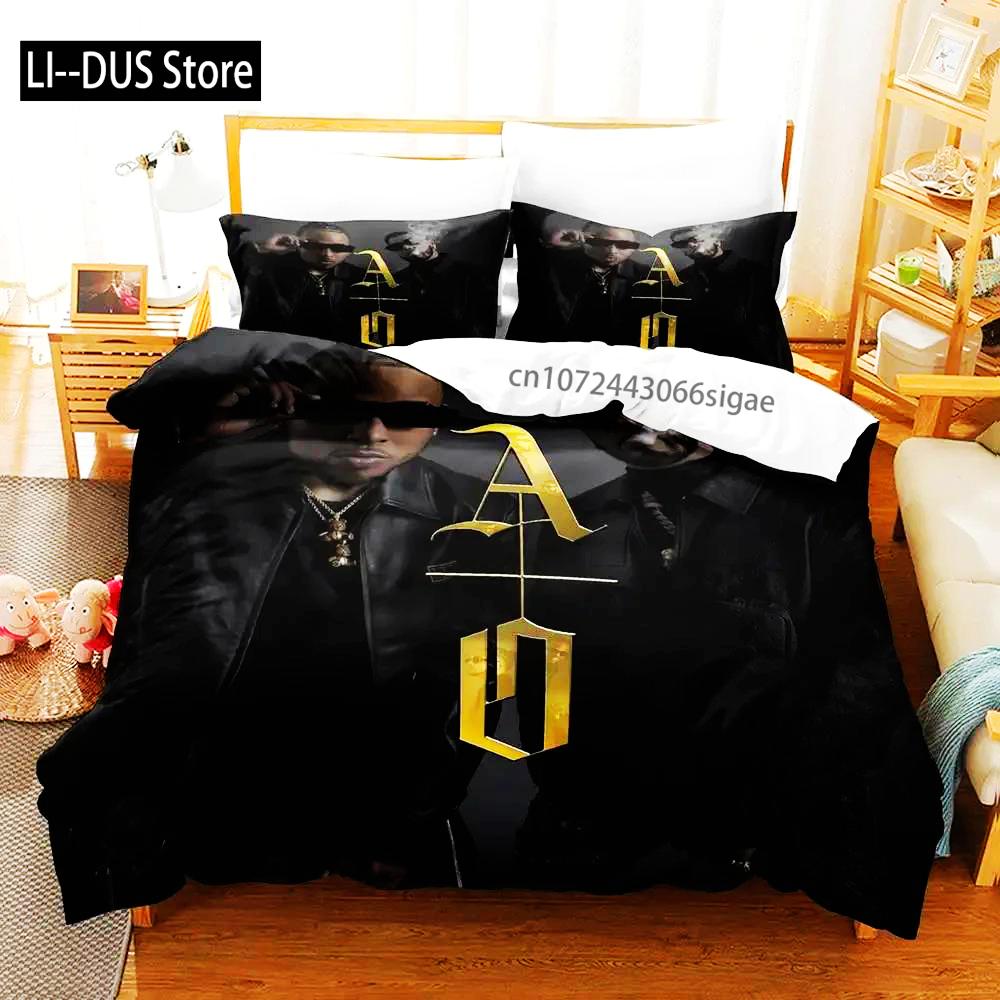 Anuel Aa Real Hasta La Boys Bedroom Duvet Cover Set Single Double Full Queen King Size 2024 Duvet Cover Bed Set
