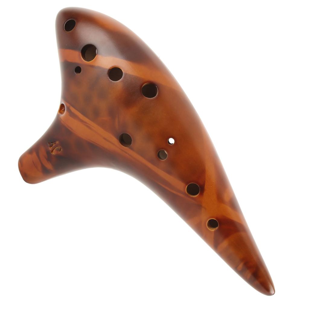 Ocarina 12 Hole Alto C Flute Wind Instrument Natural Sound Easy To Learn Early Childhood Education