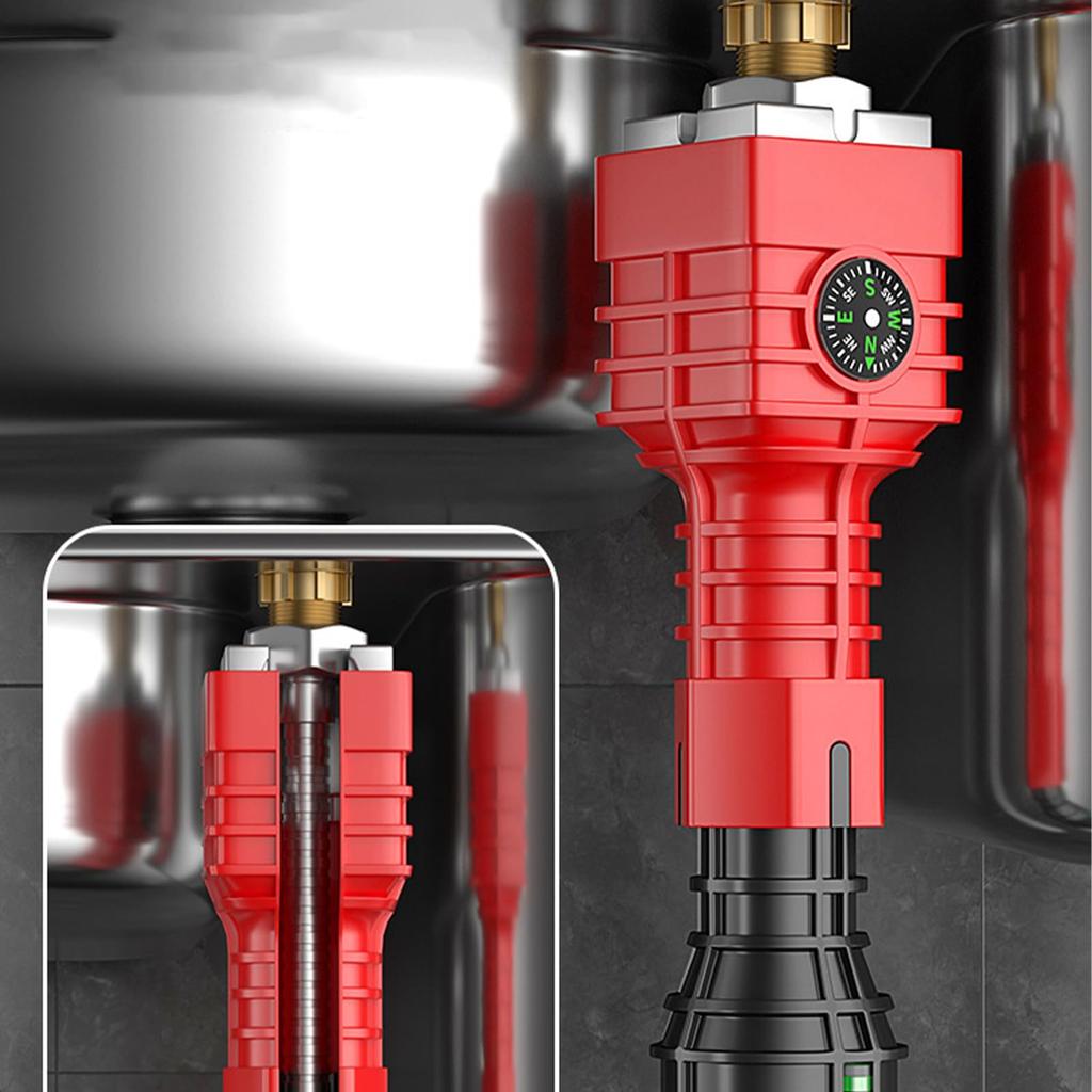 Basin Wrench,24 In 1 Faucet, Sink Installer Tool,Multi-Purpose Plumbing Wrench Faucet Wrench Sink Wrench Plumbers Wrench