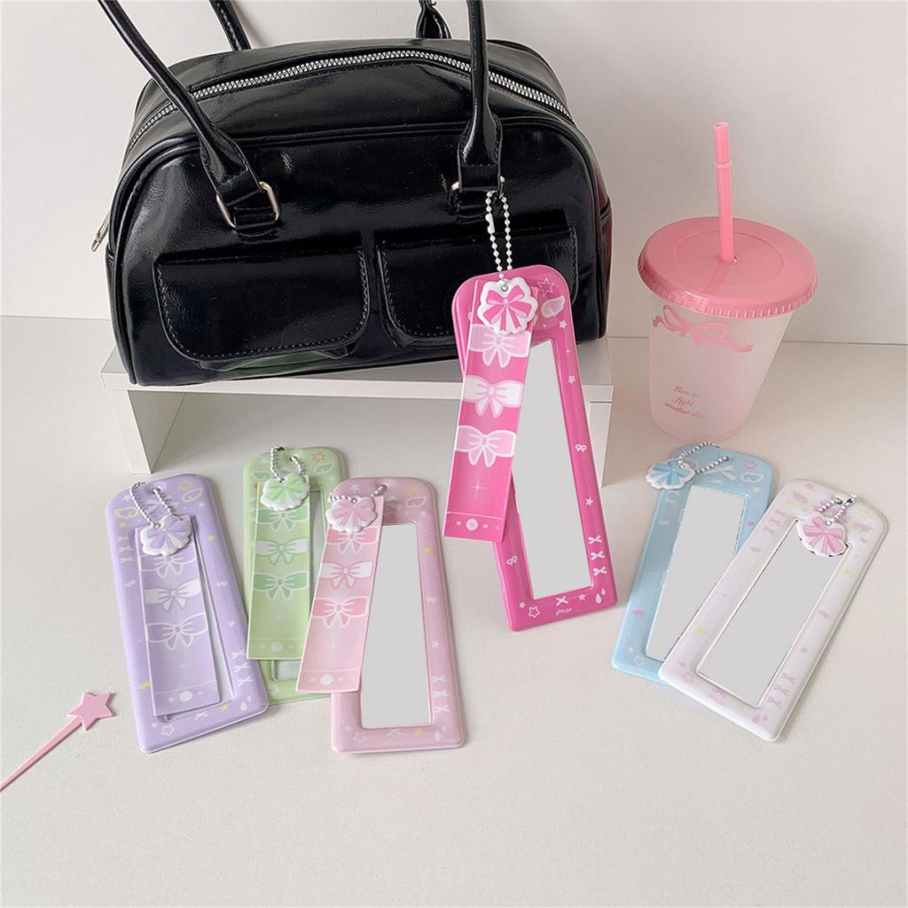 Korean Popular Photocard Holder Keychain ID Badge Holder with Keychain Student Bus Card Pendant Keychain for School