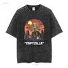 Funny Capybara T Shirt For Women Capyzilla Monster Her RodenT Mens Cappy Bara long or short sleeves vintage Washed Stretched