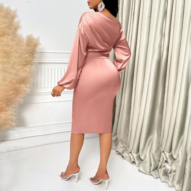 Women's Summer Dress Sexy Spice Satin Dress Haute Couture
