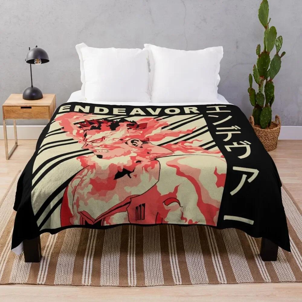 

Enji Todoroki Vintage Art Throw Blanket valentine gift ideas Soft Plush Plaid Multi-Purpose halloween Blankets# 75X95CM