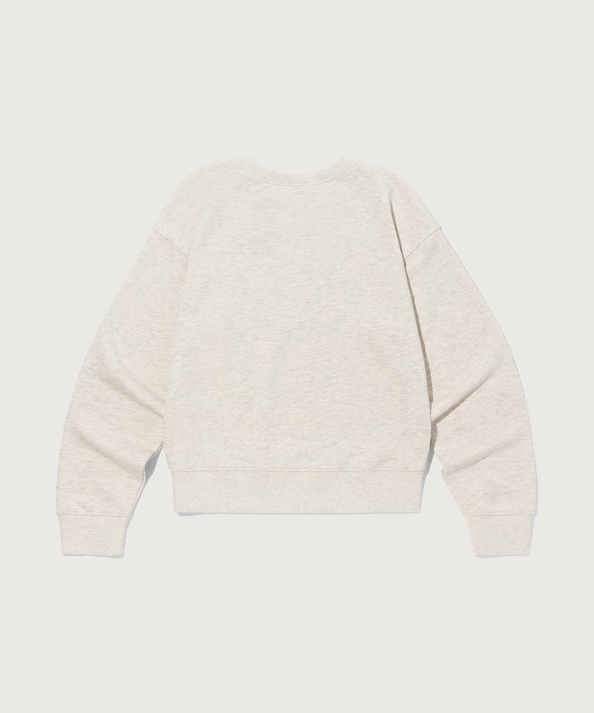 CHAMPION Women'S Small Logo Regular Fit Sweatshirt Oatmeal