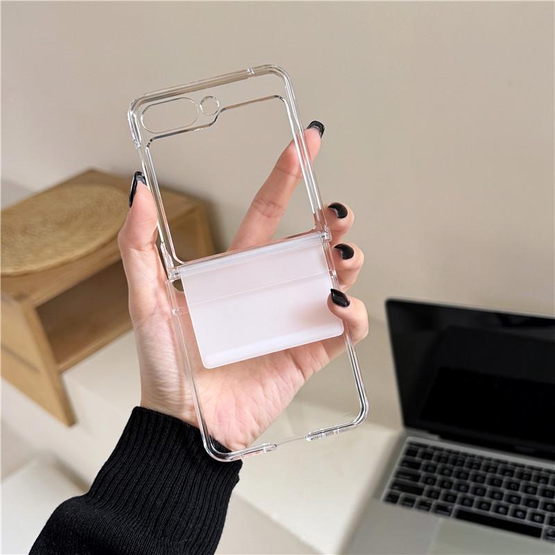 Samsung Zflip7 folding screen W23 Flip matte mobile phone case Zflip6 hard case pc anti-drop protective case is suitable for