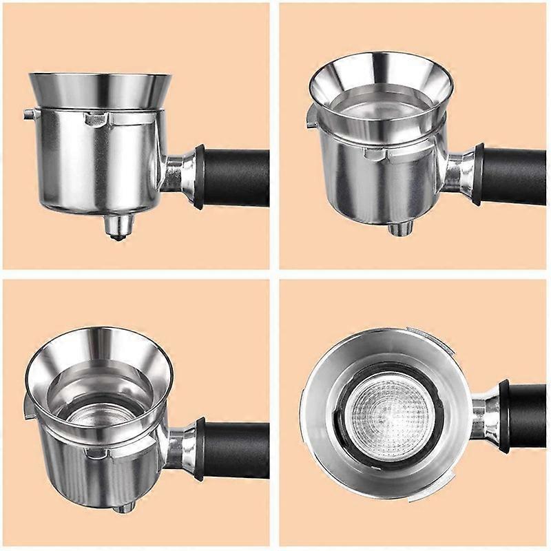 Espresso Dosing Funnel, Stainless Steel Magnetic Coffee Dosing Ring 51Mm