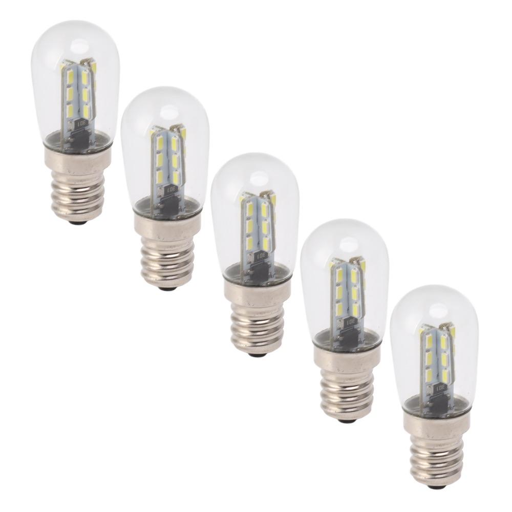 5 Pack E12 LED Bulbs 220V Fridge Lamp Bulbs High Brightness LED Night Light Bulbs Refrigerator